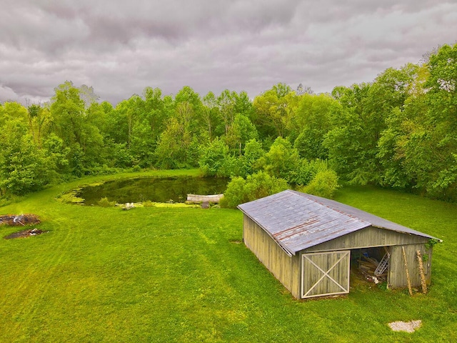 3125 Old Bull Rd, Eubank, KY 42567 - view of green lawn with an outbuilding