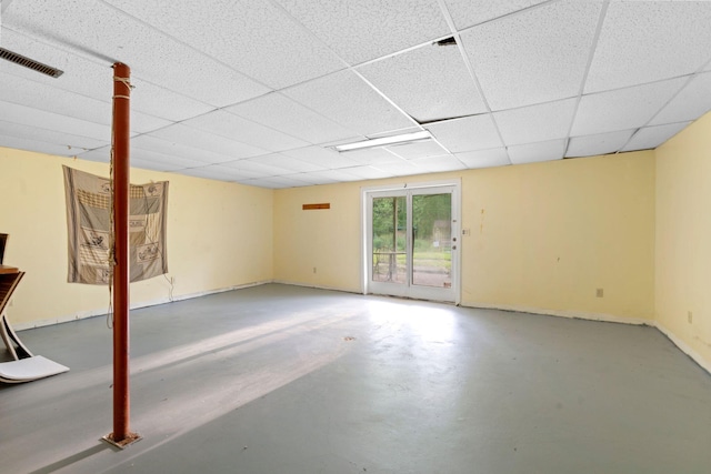 10708 Battlefield Memorial Hwy, Berea, KY 40403 - below grade area featuring a paneled ceiling