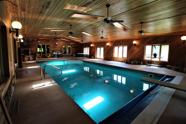 1610 Steele Branch Rd, West Liberty, KY 41472 - indoor pool with a ceiling fan