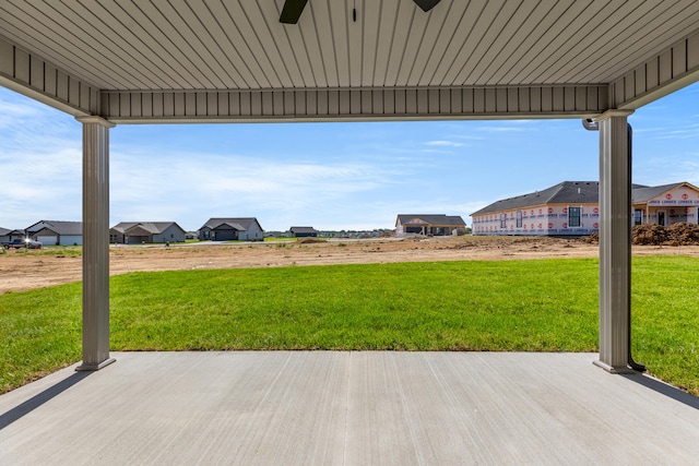 469 Wyldwood Way, Berea, KY 40403 - view of patio with a residential view and a ceiling fan