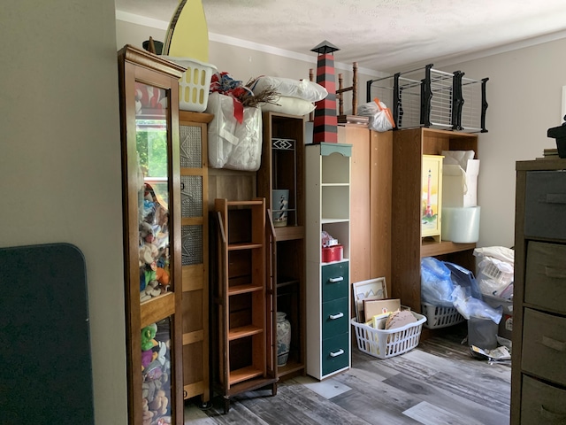 1306 Johnson Rd, Harrodsburg, KY 40330 - bedroom with wood finished floors and ornamental molding