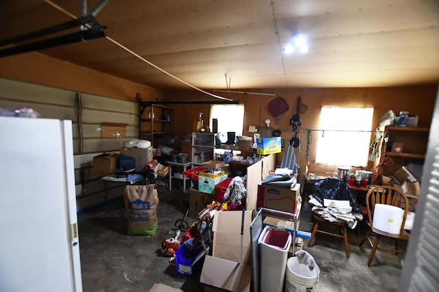755 Mckee Rd, Irvine, KY 40336 - garage featuring freestanding refrigerator