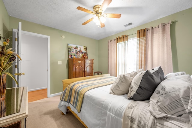 356 Weslyn Way, Nicholasville, KY 40356 - carpeted bedroom with ceiling fan, a textured ceiling, and baseboards