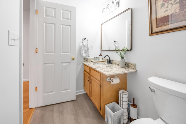 356 Weslyn Way, Nicholasville, KY 40356 - half bathroom with wood finished floors, toilet, and vanity