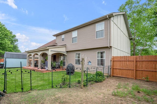 356 Weslyn Way, Nicholasville, KY 40356 - back of property with covered porch