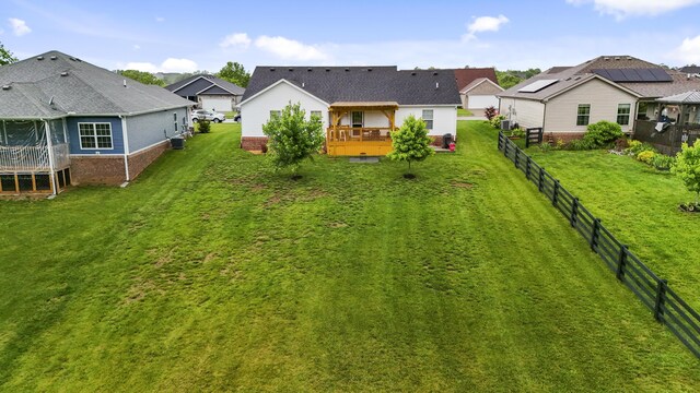 281 Meridian Way, Richmond, KY 40475 - view of yard with a residential view and a wooden deck