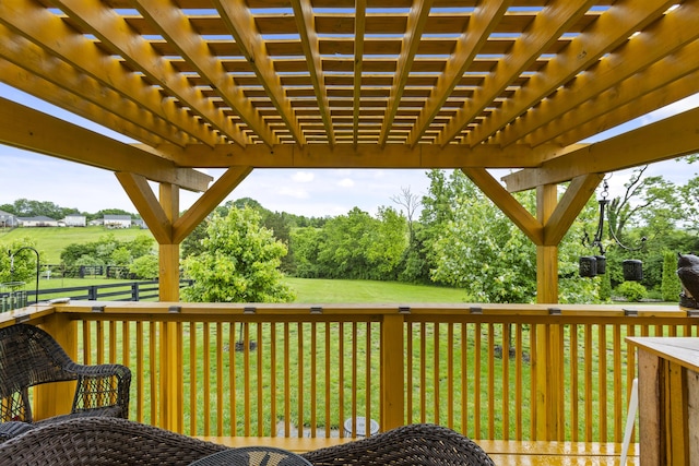 281 Meridian Way, Richmond, KY 40475 - deck featuring a lawn and a pergola