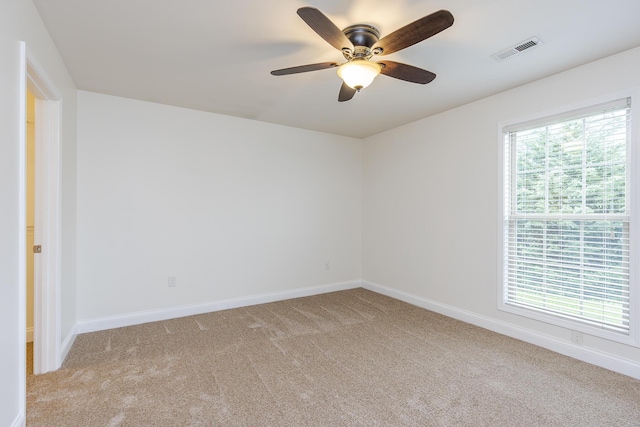 101 Brookford Way, Georgetown, KY 40324 - empty room featuring light carpet, baseboards, and a ceiling fan