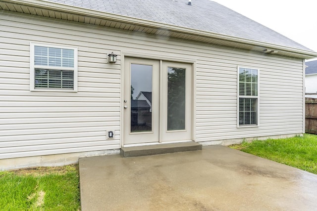 101 Brookford Way, Georgetown, KY 40324 - view of exterior entry featuring a patio and roof with shingles
