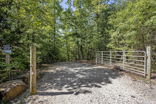 3786 Shoemaker Rdg, Beattyville, KY 41311 - gate featuring a wooded view