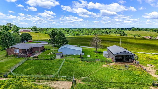 498 Winding Blade Rd, East Bernstadt, KY 40729 - overview of rural landscape with agricultural land