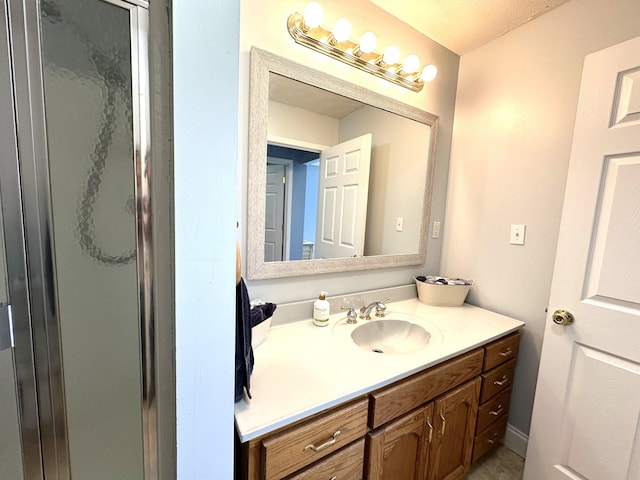 498 Winding Blade Rd, East Bernstadt, KY 40729 - full bathroom featuring vanity and a shower stall