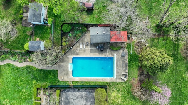 1483 Cypress St, Paris, KY 40361 - aerial view of a pool area