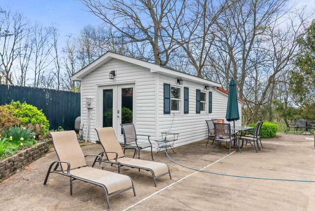 1483 Cypress St, Paris, KY 40361 - view of patio with outdoor dining area and french doors