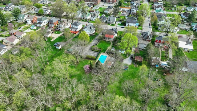 1483 Cypress St, Paris, KY 40361 - aerial view of property and surrounding area featuring nearby suburban area and a pool area