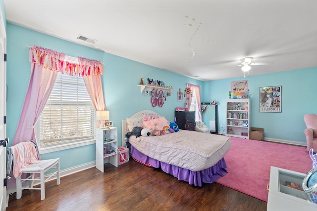 929 Lauderdale Dr, Lexington, KY 40515 - bedroom featuring wood finished floors, baseboards, and a ceiling fan