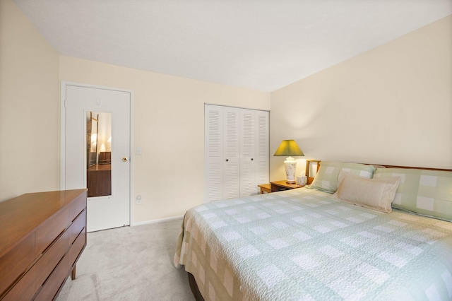 42-1 Woodson Bend Resort, Bronston, KY 42518 - bedroom featuring light colored carpet, a closet, and baseboards