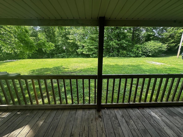 1901 Holly Grove Rd, Corbin, KY 40701 - wooden deck with a lawn
