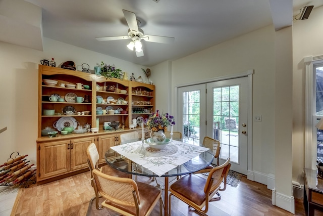 115 Old Bridge Rd, Danville, KY 40422 - dining space featuring light wood-style flooring and ceiling fan
