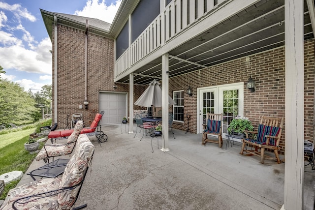 115 Old Bridge Rd, Danville, KY 40422 - view of patio / terrace featuring a balcony and french doors