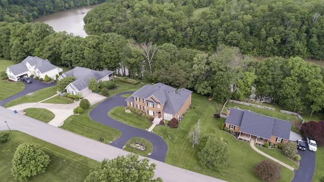 115 Old Bridge Rd, Danville, KY 40422 - aerial overview of property's location with a forest and a large body of water