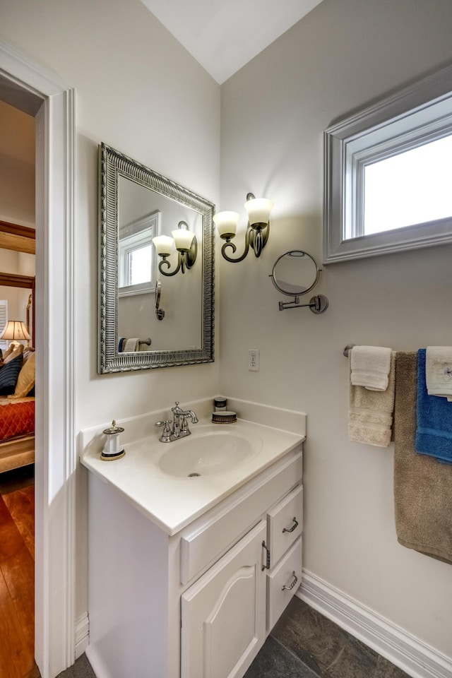 115 Old Bridge Rd, Danville, KY 40422 - ensuite bathroom featuring vanity, healthy amount of natural light, and baseboards