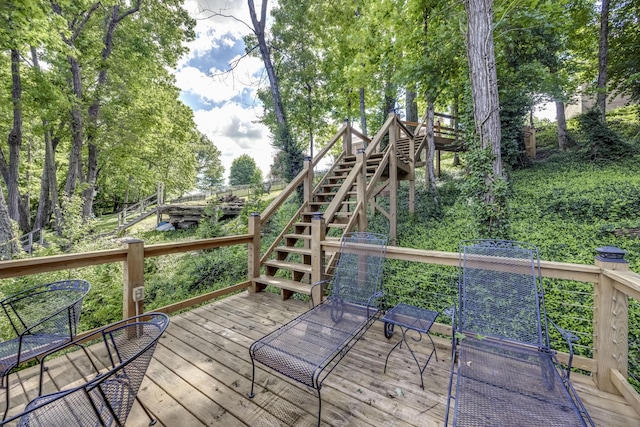 115 Old Bridge Rd, Danville, KY 40422 - wooden deck featuring stairs
