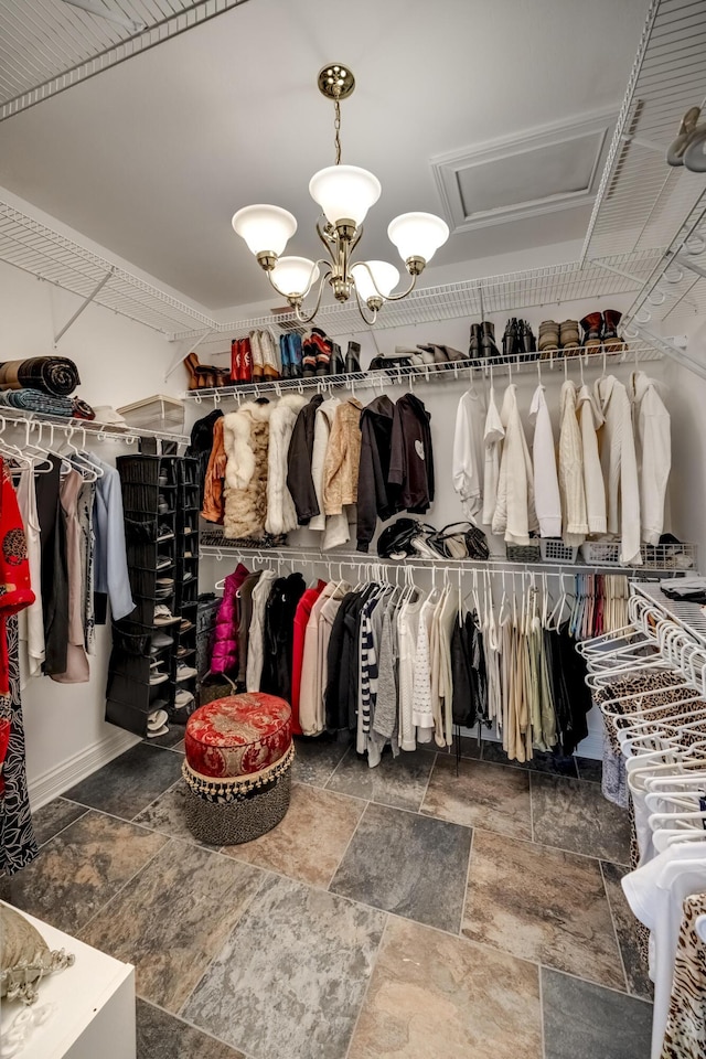115 Old Bridge Rd, Danville, KY 40422 - walk in closet with stone tile flooring