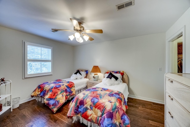 115 Old Bridge Rd, Danville, KY 40422 - bedroom featuring wood finished floors, baseboards, and ceiling fan
