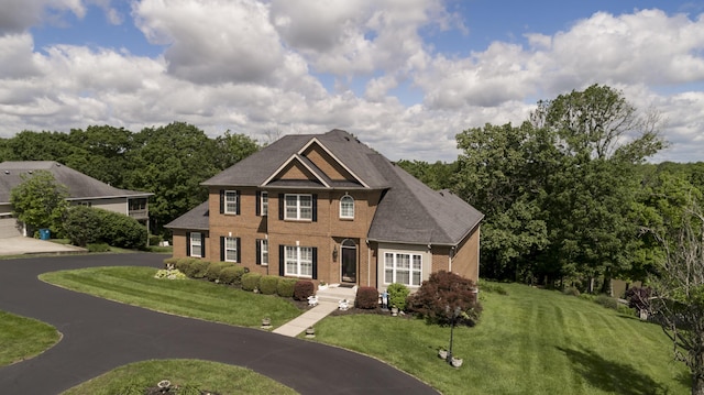 115 Old Bridge Rd, Danville, KY 40422 - view of front facade with brick siding and a front yard