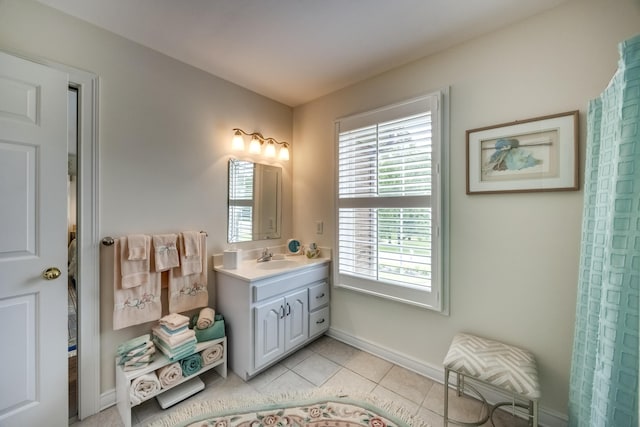 115 Old Bridge Rd, Danville, KY 40422 - full bathroom with vanity, baseboards, and tile patterned floors