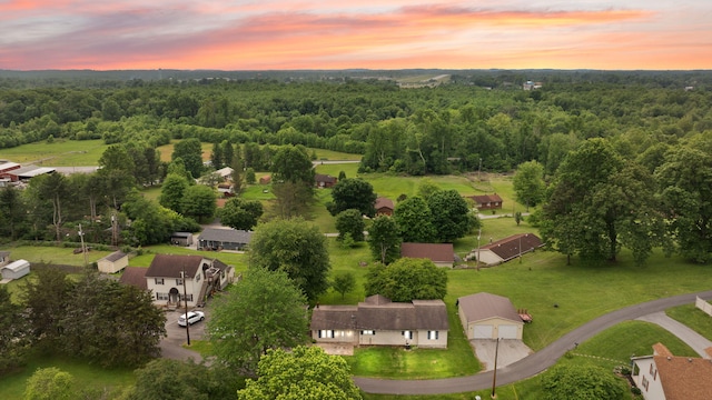 99 Wilson Ln, London, KY 40741 - aerial view of a heavily wooded area