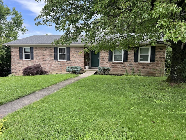 126 Frankie Dr, Richmond, KY 40475 - view of front of house featuring brick siding, a front lawn, and a shingled roof