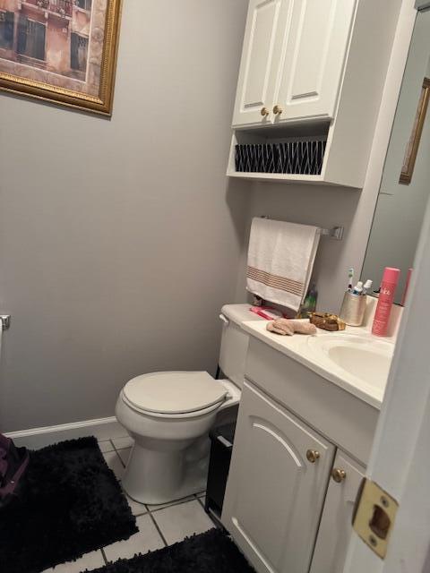 77 Bethy Rd, London, KY 40744 - half bath featuring vanity, tile patterned floors, and toilet