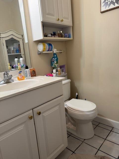 77 Bethy Rd, London, KY 40744 - bathroom with toilet, tile patterned flooring, and vanity