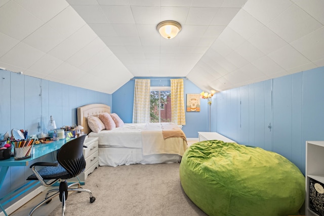 298 Hill N Dale Rd, Lexington, KY 40503 - carpeted bedroom featuring a desk and lofted ceiling