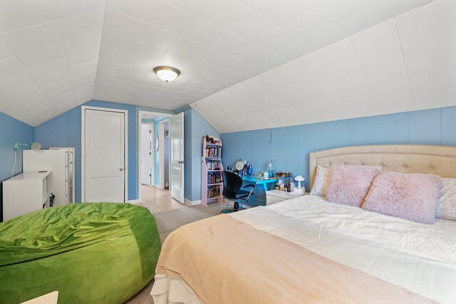 298 Hill N Dale Rd, Lexington, KY 40503 - carpeted bedroom with vaulted ceiling and baseboards