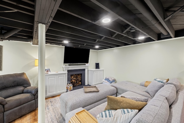 298 Hill N Dale Rd, Lexington, KY 40503 - living area with wood finished floors and a fireplace