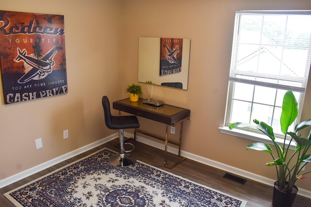 200 Manoah Ln, Nicholasville, KY 40356 - office area with wood finished floors, healthy amount of natural light, and baseboards