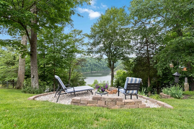 512 Water Cliff Dr, Somerset, KY 42503 - view of grassy yard with a water view