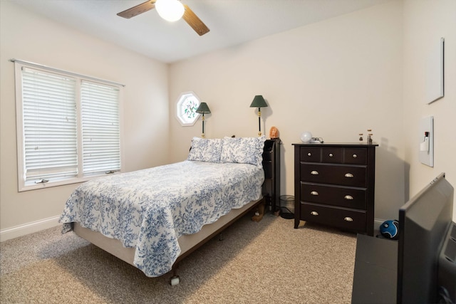 512 Water Cliff Dr, Somerset, KY 42503 - bedroom featuring carpet floors, baseboards, and ceiling fan