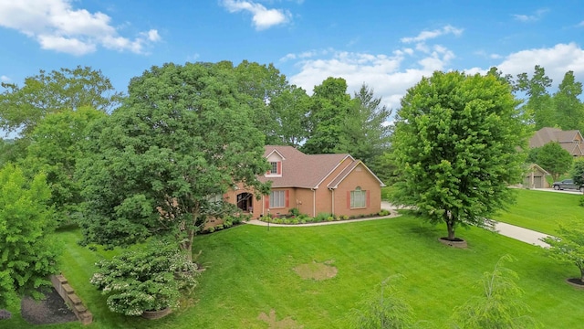 512 Water Cliff Dr, Somerset, KY 42503 - view of front of property featuring brick siding and a front yard