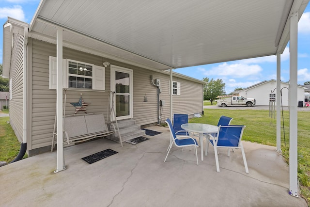 117 Autumn Dr, Russell Springs, KY 42642 - view of patio with entry steps and outdoor dining area