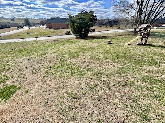 317 Hidden Loop Dr, Somerset, KY 42503 - view of yard with a playground