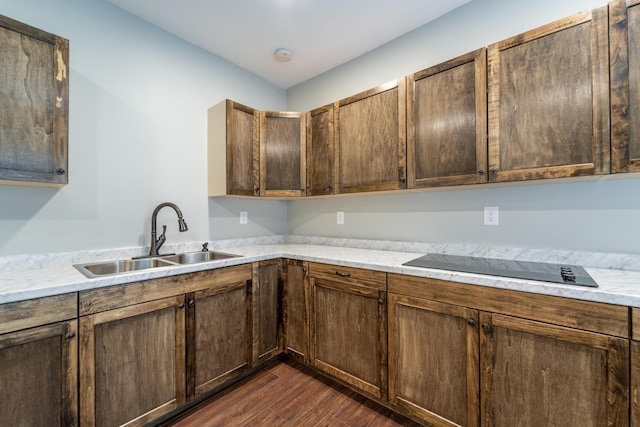2296 Boonesborough Rd, Richmond, KY 40475 - kitchen with a sink, dark wood-style floors, and light countertops