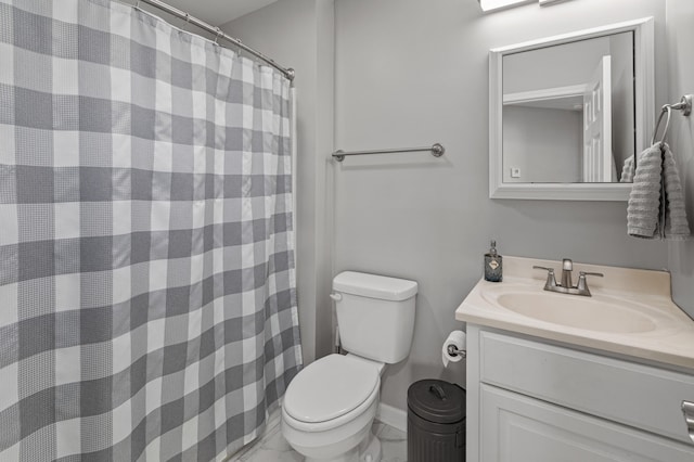 1130 Three Corners Dr, Lawrenceburg, KY 40342 - bathroom featuring vanity, toilet, and baseboards