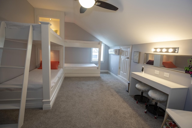 360 Persimmon Way, Harrodsburg, KY 40330 - bedroom featuring vaulted ceiling, carpet flooring, and baseboards