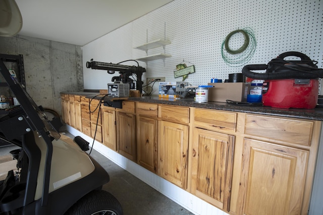 360 Persimmon Way, Harrodsburg, KY 40330 - kitchen with finished concrete flooring and dark countertops