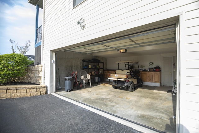 360 Persimmon Way, Harrodsburg, KY 40330 - garage featuring a garage door opener and asphalt driveway