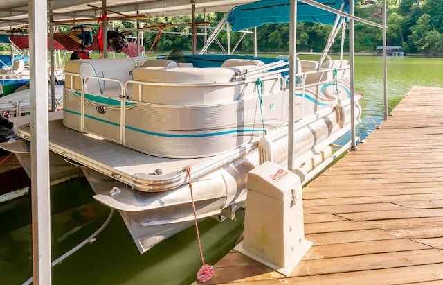 360 Persimmon Way, Harrodsburg, KY 40330 - dock with boat lift and a water view
